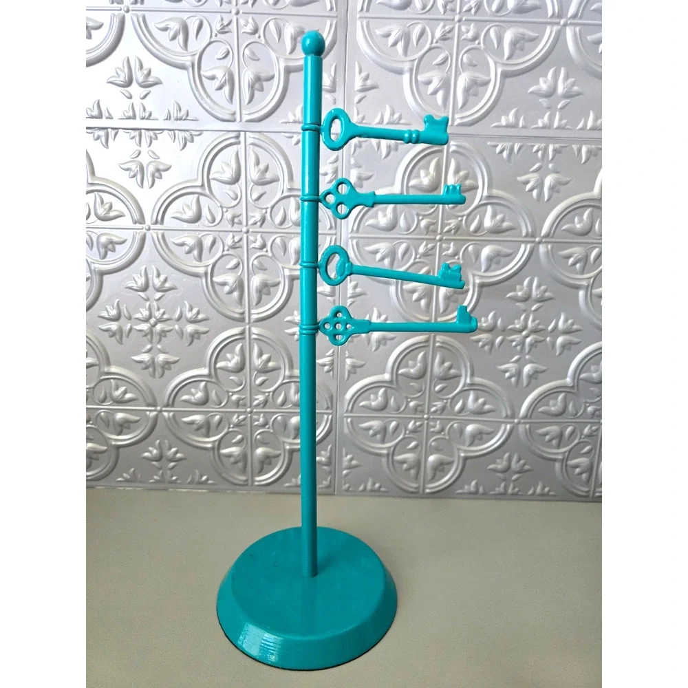 Jewelry Display Stand Turquoise Keys Necklace Bracelets
